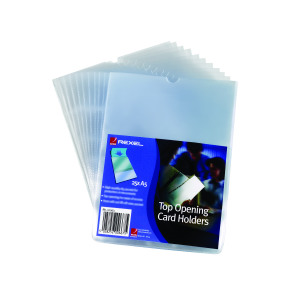 Rexel+Card+Holders+Polypropylene+A5+Clear+%2825+Pack%29+12093