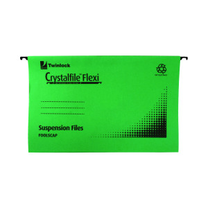 Rexel+Crystalfile+Flexi+Standard+Suspension+Files+Foolscap+Green+%28Pack+of+50%29+3000040