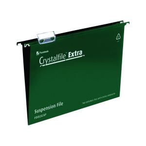 Rexel+Crystalfile+Extra+15mm+Suspension+File+Green+%28Pack+of+25%29+70628