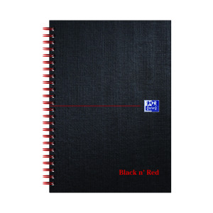 Black+n%26apos%3B+Red+Wirebound+Ruled+Hardback+Notebook+140+Pages+A5+%28Pack+of+5%29+100080154