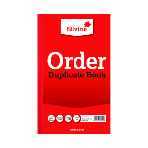 Silvine+Duplicate+Order+Book+210x127mm+%286+Pack%29+610