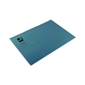 Q-Connect+Square+Cut+Folder+Lightweight+180gsm+Foolscap+Blue+%28Pack+of+100%29+KF26033