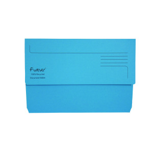 Exacompta+Forever+Document+Wallet+Manilla+Foolscap+Bright+Blue+%28Pack+of+25%29+211%2F5001