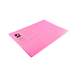 Q-Connect+Square+Cut+Folder+Lightweight+180gsm+Foolscap+Pink+%28Pack+of+100%29+KF26029