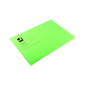 Q-Connect+Square+Cut+Folder+Lightweight+180gsm+Foolscap+Green+%28Pack+of+100%29+KF26031