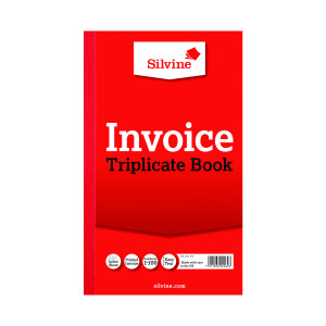 Silvine+Duplicate+Invoice+Book+210x127mm+%286+Pack%29+611