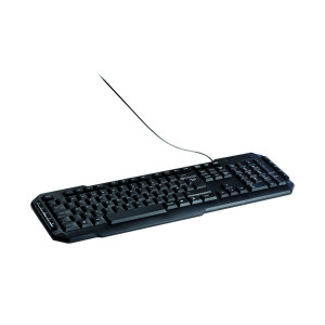 Q-Connect+Ergonomic+Wired+Keyboard+Black+KF00779