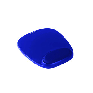 Kensington+Foam+Mouse+Mat+with+Cushioned+Wristrest+Blue+64271
