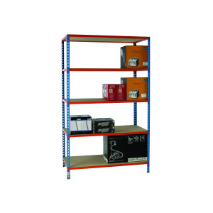Standard+Duty+Painted+Orange+Shelf+Unit+Blue+378983