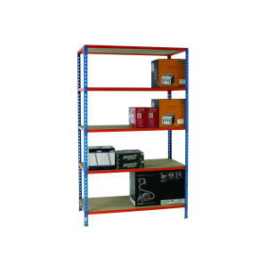 Standard+Duty+Painted+Orange+Shelf+Unit+Blue+378985