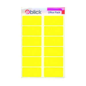 Blick+Labels+in+Office+Packs+25mmx50mm+Yellow+%28Pack+of+320%29+RS020158