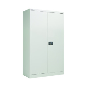 Jemini+2+Door+Storage+Cupboard+Metal+420x960x1810mm+Grey+KF08087