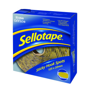 Sellotape+Sticky+Hook+Spots+22mm+%28125+Pack%29+1445185