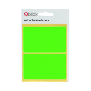 Blick+Green+Fluorescent+Labels+in+Bags+50x80mm+%28Pack+of+160%29+RS010654