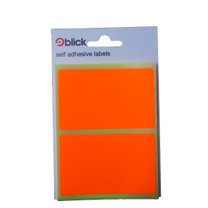 Blick+Fluorescent+Labels+in+Bags+50x80mm+8+Per+Bag+Orange+%28Pack+of+160%29+RS010852