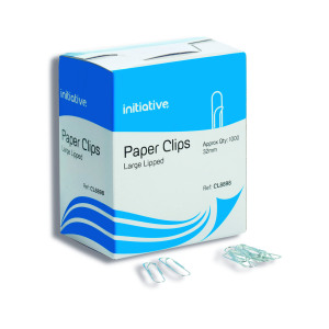 Initiative+Paperclips+Large+LipPedestal+32mm+%281000+Pack%29