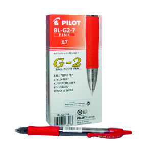 Pilot+G207+Gel+Ink+Retractable+Rollerball+Pen+Red+%28Pack+of+12%29+G2RED