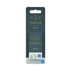 Parker+Quink+Permanent+Ink+Cartridge+12x5+Blue+%28Pack+of+60%29+S0881580