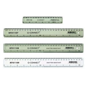 Q-Connect+Clear+150mm%2F15cm%2F6inch+Ruler+KF01106