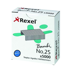Rexel+No+25+Staples+4mm+%28Pack+of+5000%29+05025