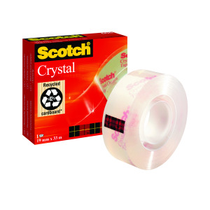 Scotch+Crystal+Tape+Multipurpose+19mmx33m+Clear+Glossy+600