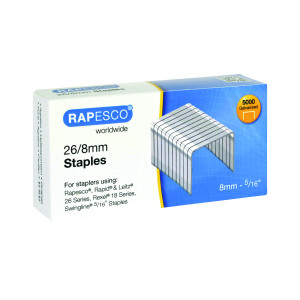 Rapesco+26%2F8mm+Staples+%285000+Pack%29+S11880Z3