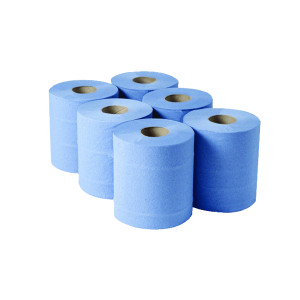 1-Ply+Blue+Centrefeed+Rolls+300mx175mm+%28Pack+of+6%29+852660