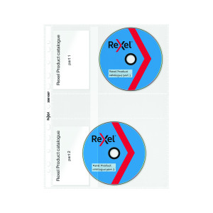 Rexel+Nyrex+CD%2FDVD+Pockets+Clear+%285+Pack%29+2001007