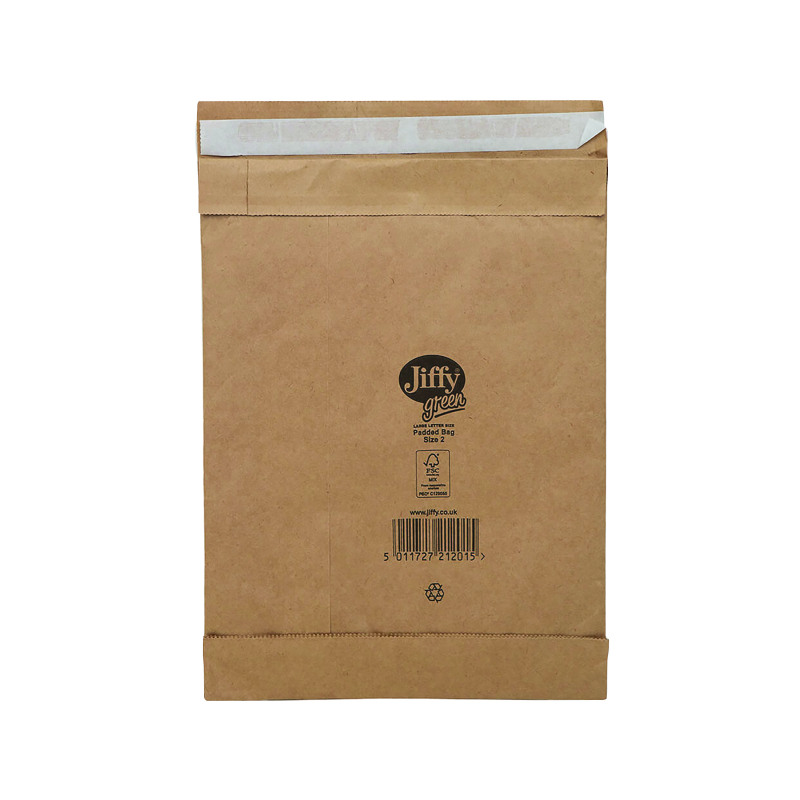 Jiffy+Padded+Bag+Size+2+195x280mm+Gold+PB-2+%28Pack+of+100%29+JPB-2