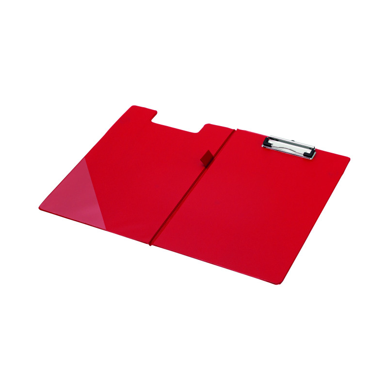 Q-Connect+PVC+Foldover+Clipboard+A4+Red+KF01302