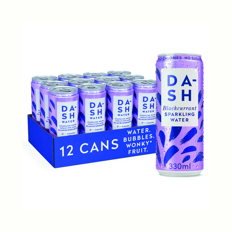Dash+Blackcurrant+Sparkling+Water+330ml+%28Pack+of+12%29+DBL001