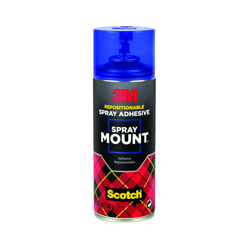 3M+SprayMount+Transparent+Repositioning+Adhesive+200ml+HSMOUNT