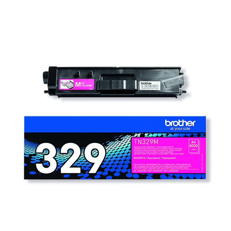 Brother+TN-329M+Toner+Cartridge+Super+High+Yield+Magenta+TN329M