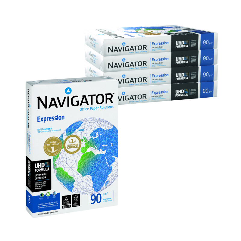 Navigator+Expression+A4+Paper+90gsm+%28Pack+of+2500%29+NAVA490