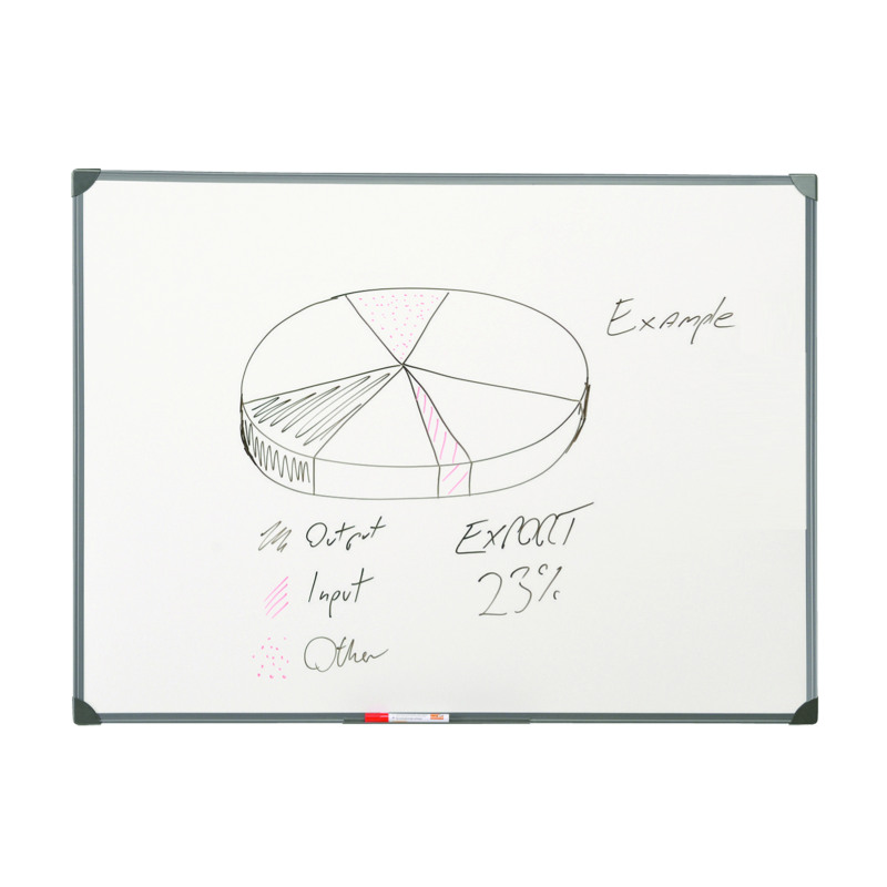 5+Star+Office+Drywipe+Non-Magnetic+Board+with+Fixing+Kit+and+Detachable+Pen+Tray+900x600mm