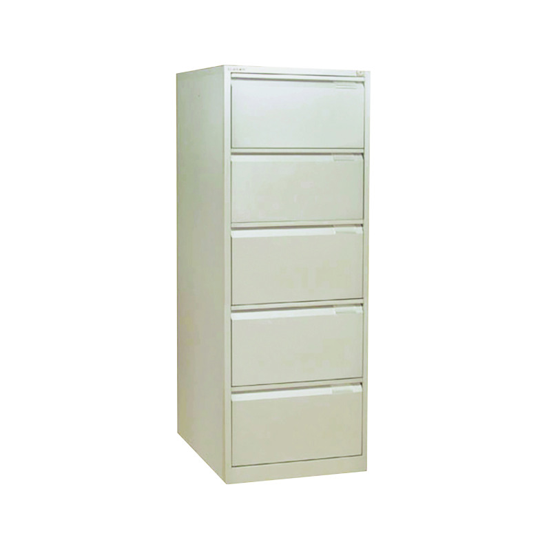 Bisley+5+Drawer+Filing+Cabinet+470x622x1511mm+Goose+Grey+BS5EGY