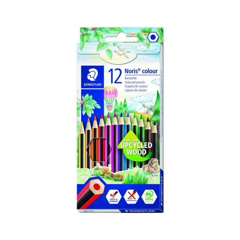 Staedtler+Noris+Colour+Pencils+12+Pencils+Cardboard+Box+Assorted+%28Pack+of+10%29+185+C12