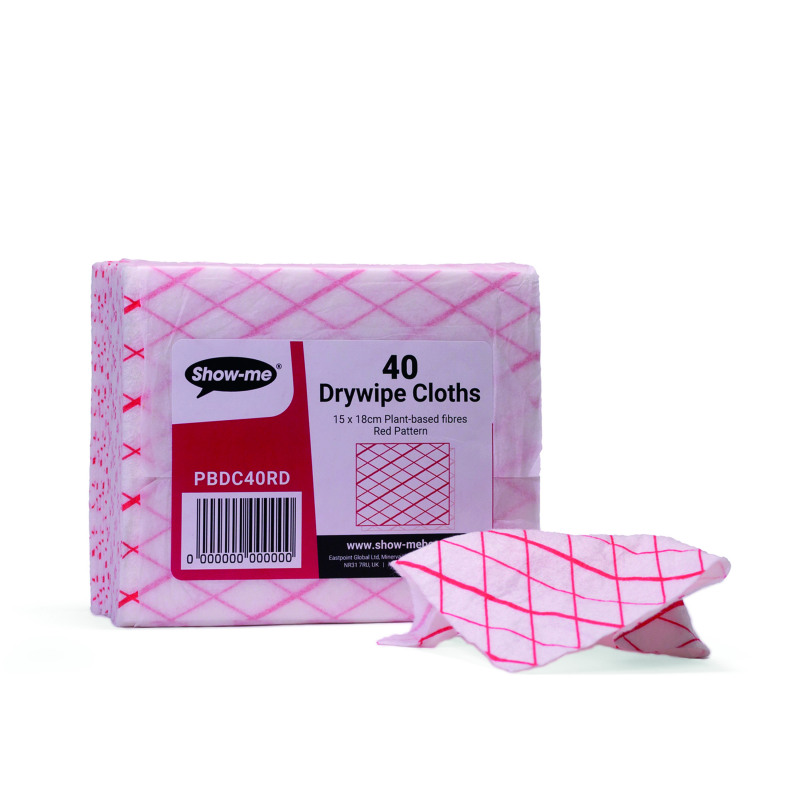 Show-me+Plant+Based+Drywipe+Eraser+Cloths+Assorted+%28Pack+of+40%29+PBDC40RD