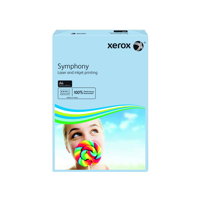 Xerox+Symphony+A4+Paper+80gsm+Pastel+Blue+%28Pack+of+500%29+003R93967