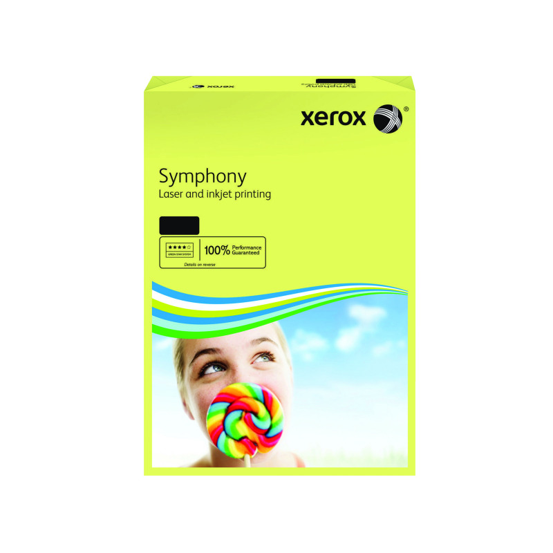 Xerox+Symphony+A4+Paper+80gsm+Pastel+Yellow+%28Pack+of+500%29+003R93975