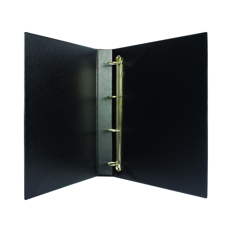 Black+25mm+4D+Presentation+Binder+%28Pack+of+10%29+WX01328