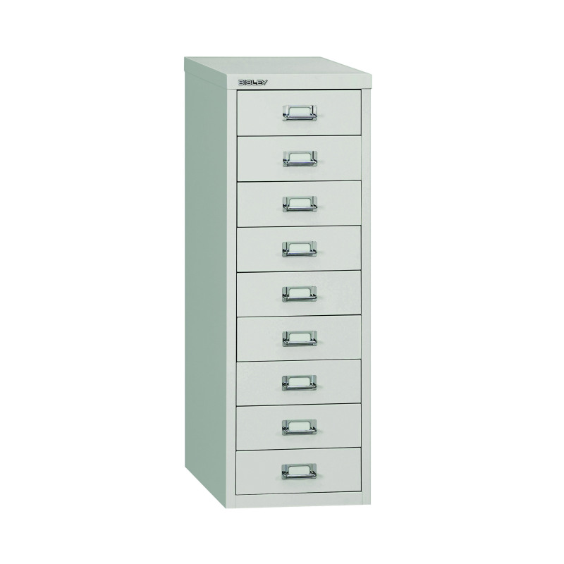 Bisley+9+Multidrawer+Cabinet+A4+290x420x860mm+Grey+H399NL-073