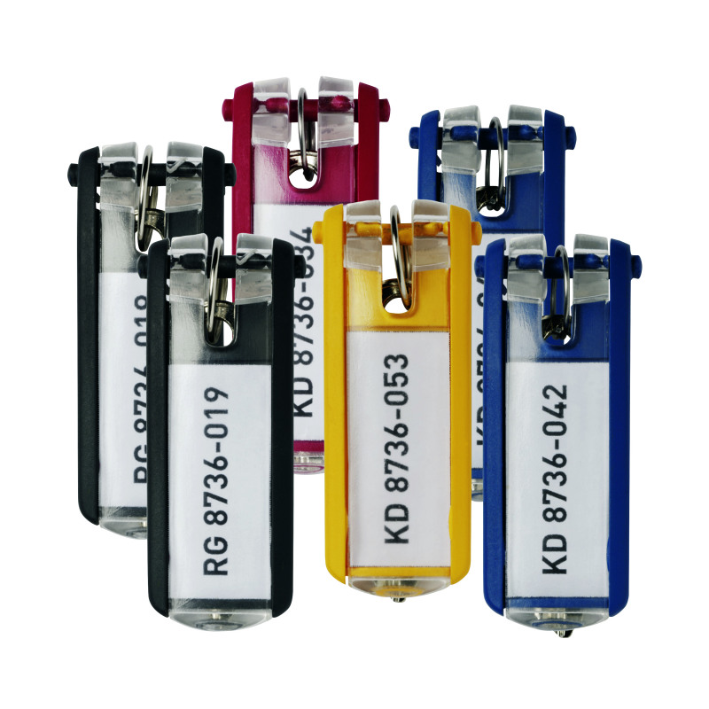 Durable+Key+Holder+key+Clip+Assorted+%28Pack+of+6%29+195700