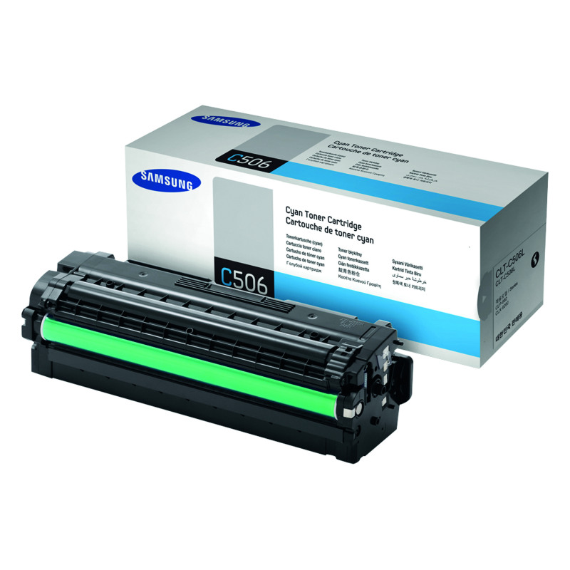 HP+CLT-C506L+Original+Laser+Toner+Cartridge+High+Yield+Cyan+SU038A