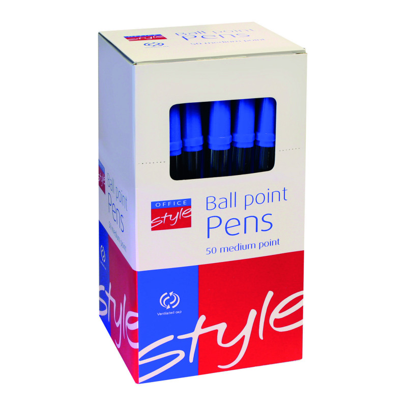 Style+CORE+Ballpoint+Pen+Medium+Black+%2850+Pack%29