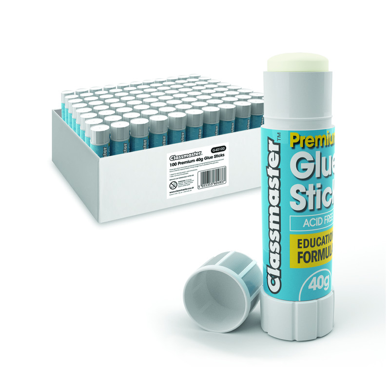 Classmaster+Glue+Stick+40g+%28Pack+of+100%29+G40100