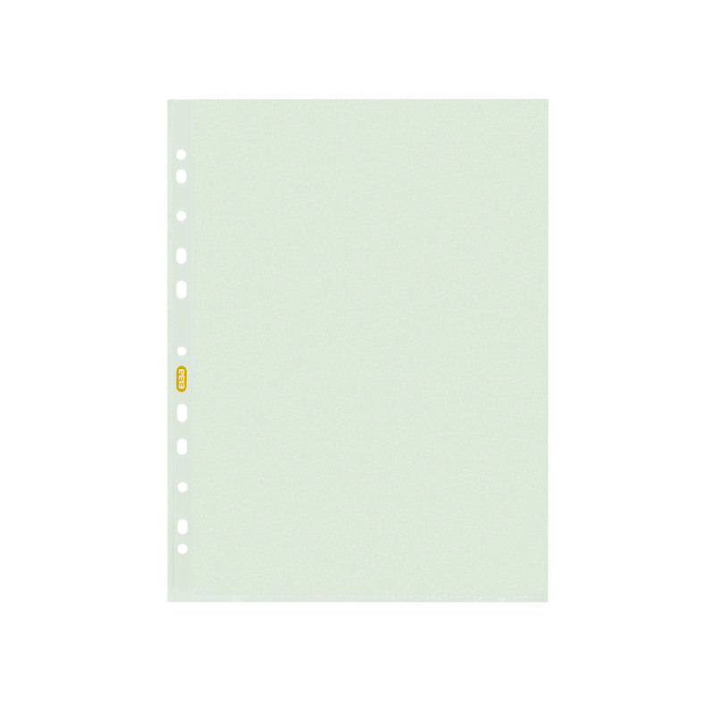 Elba+Punched+Pockets+Recycled+PE+Transparent+%28Pack+of+100%29+400186700