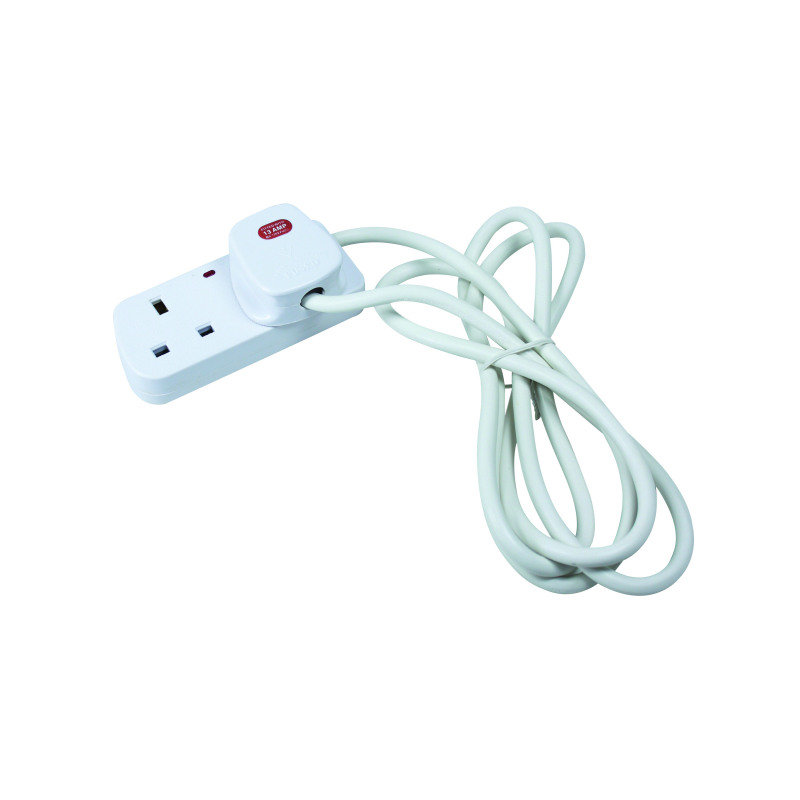 CED+2-Way+White+Extension+Lead+CEDTS2213M