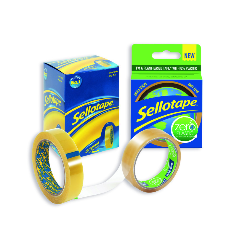 Sellotape+Golden+Tape+24mmx66m+Pack+6+FOC+Zero+Plastic+Tape