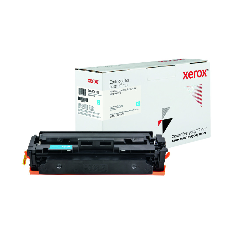 Xerox+Everyday+Replacement+Toner+Cartridge+High+Yield+Cyan+For+HP+W2031X+006R04189
